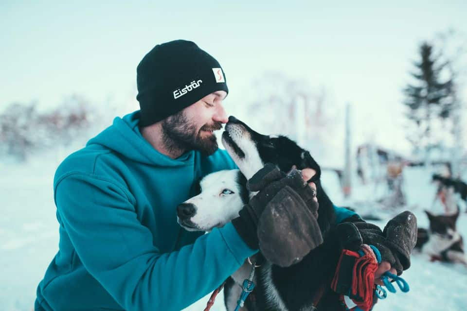 Husky Sledding