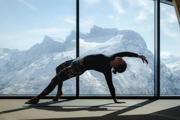Yoga on Nesaksla Mountain