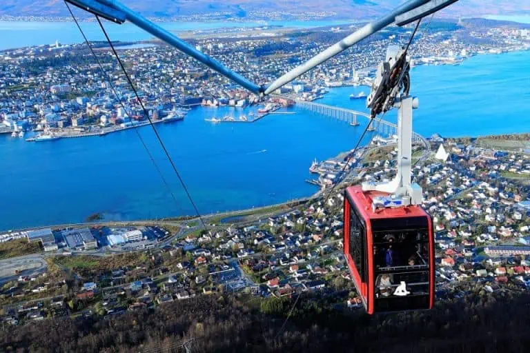 panoramic cable car ride - tromso