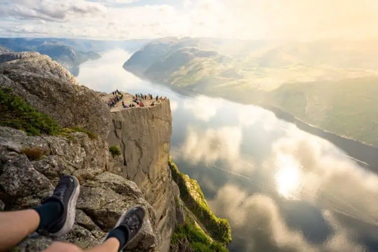 Pulpit Rock climb Stavanger Norway