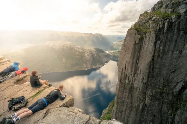 Pulpit Rock climb Stavanger Norway